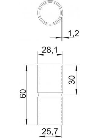 Стальная втулка для электрооборудования OBO Bettermann BlackLine ARCH-00148660 - Вид №4