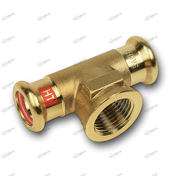 113130351 SANHA 13130G пресс-фит. солн., бронза, тройник ВПр-ВР-ВПр 35x1x35 мм 