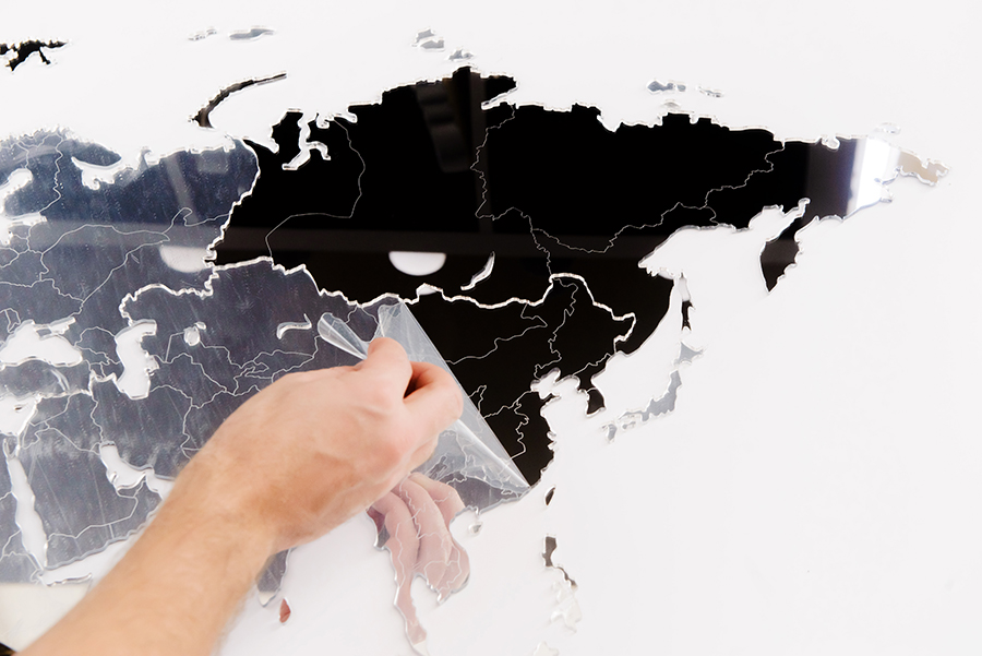 19-20 Карта-пазл зеркальная wall decoration exclusive 130х78 см Mimi  - Вид №3