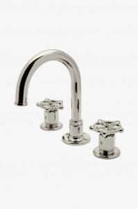 RGLS02 Регулирующий смеситель для унитаза с тремя отверстиями, установленным на палубе, с металлическими колесными ручками Waterworks