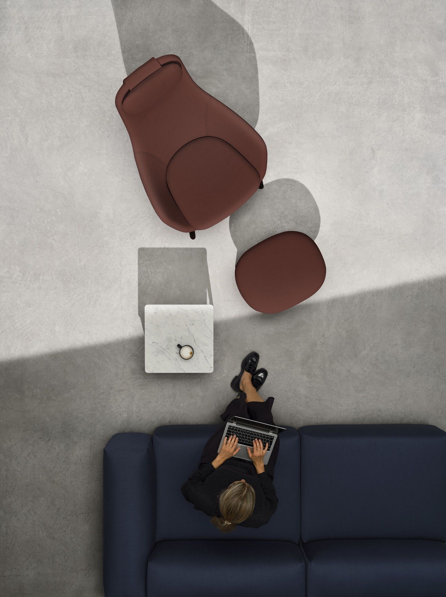 Тканевое кресло с подголовником VITRA HAL Lounge ARCH-00081015 - Вид №15