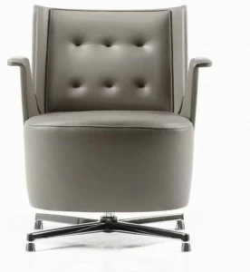 ESTEL GROUP Стеганое кожаное кресло с 4 спицами Embrasse