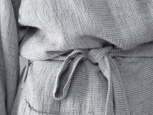 Халат из хлопка и льна