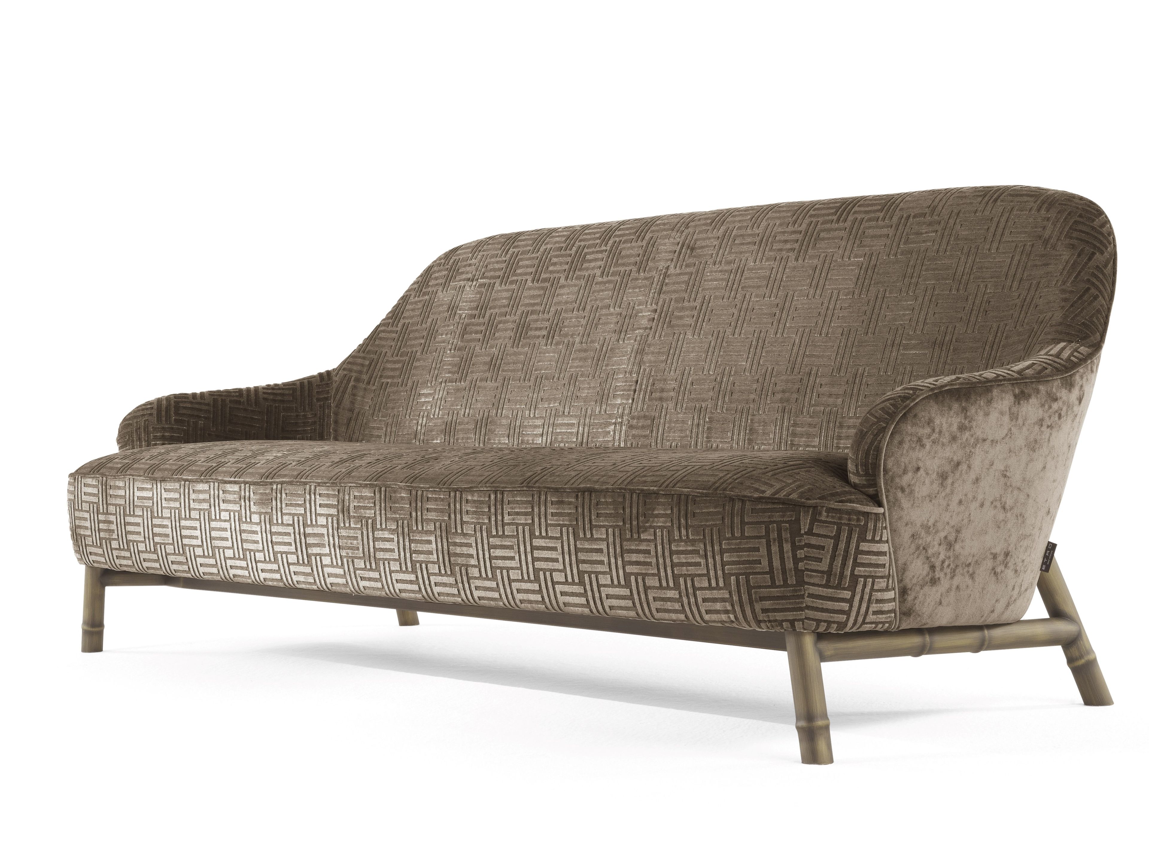 3-местный бархатный диван ETRO Home Interiors ARCH-00123386 - Вид №1