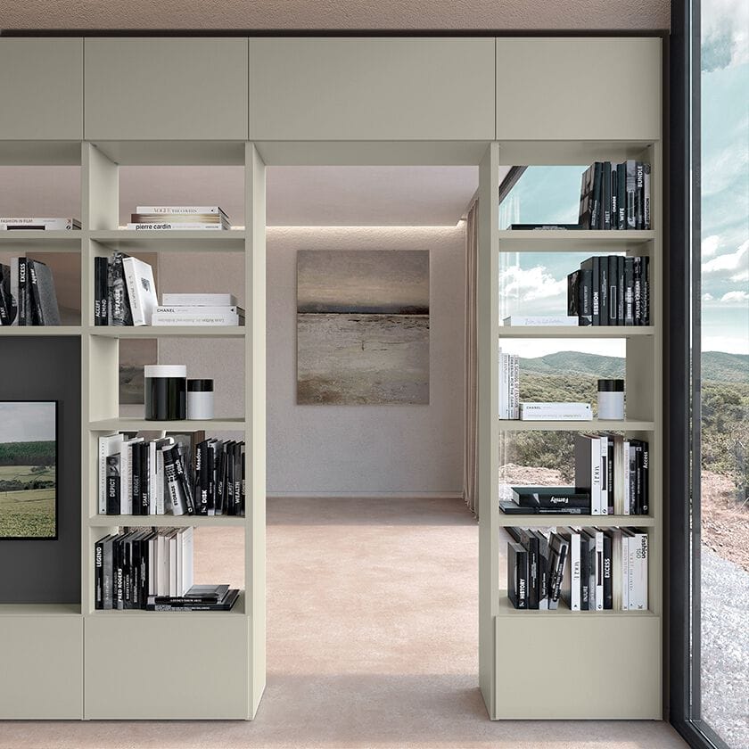 Деревянный секционный книжный шкаф Febal Casa TRENTA ARCH-00000563 - Вид №21