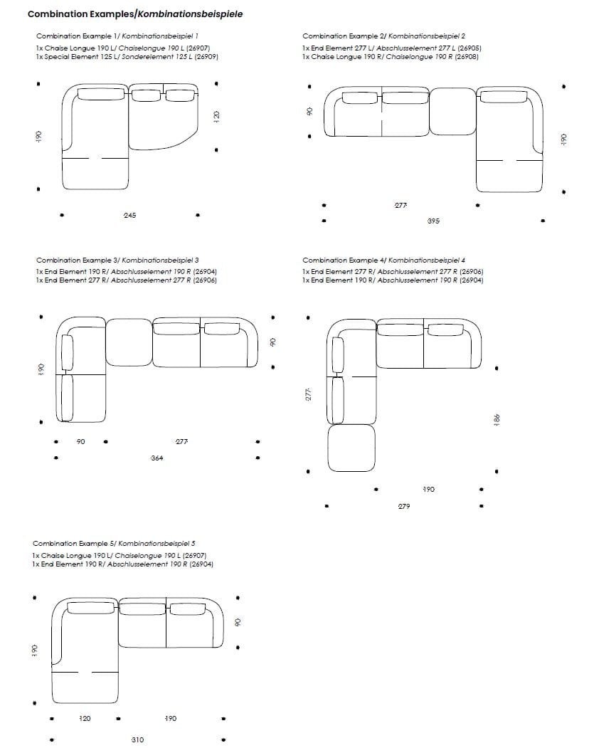Секционный диван из ткани Wittmann Andes ARCH-00083240 - Вид №4