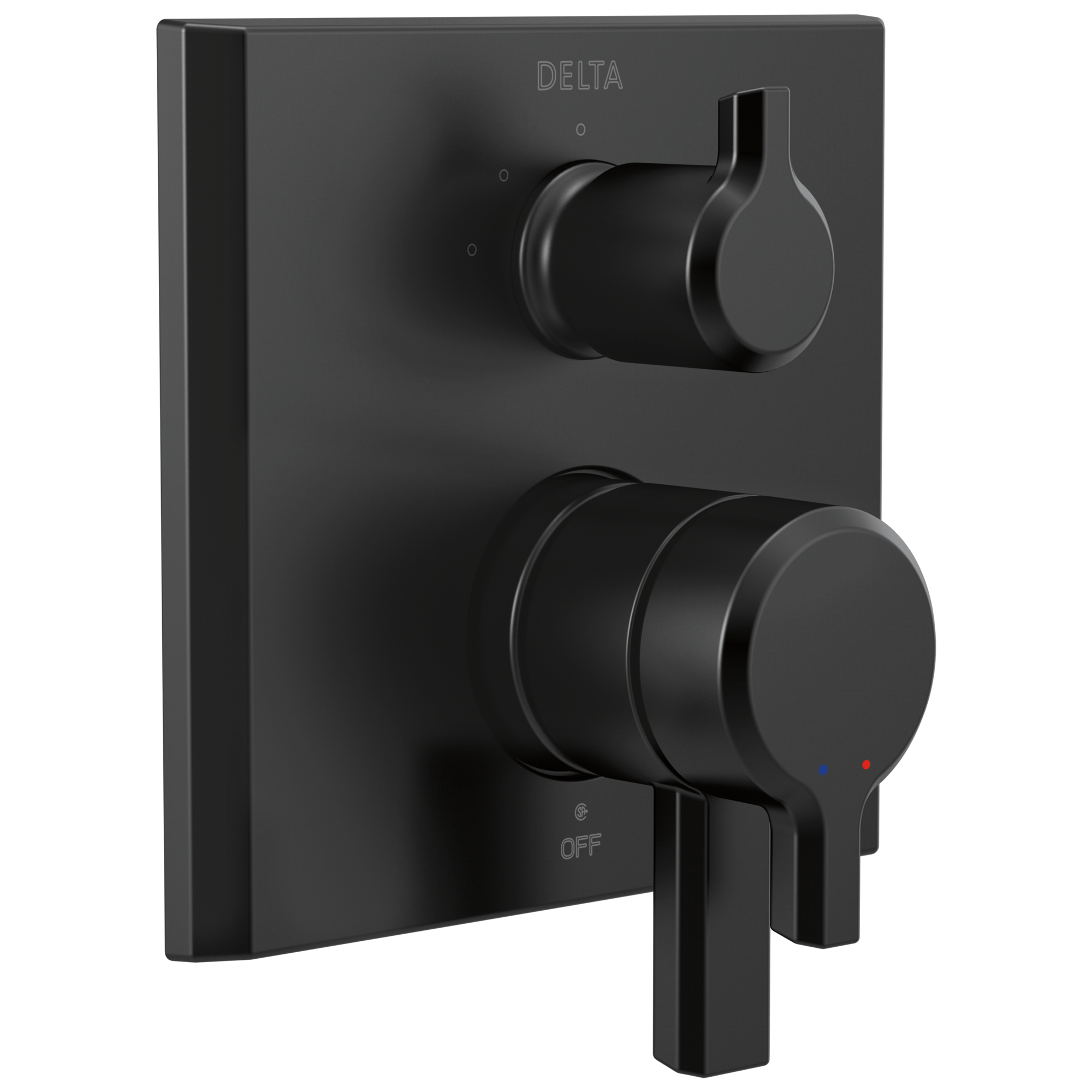 T27899-BL Трим клапана Monitor® серии 17 со встроенным дивертором на 3 положения Delta Faucet Pivotal Матовый черный 