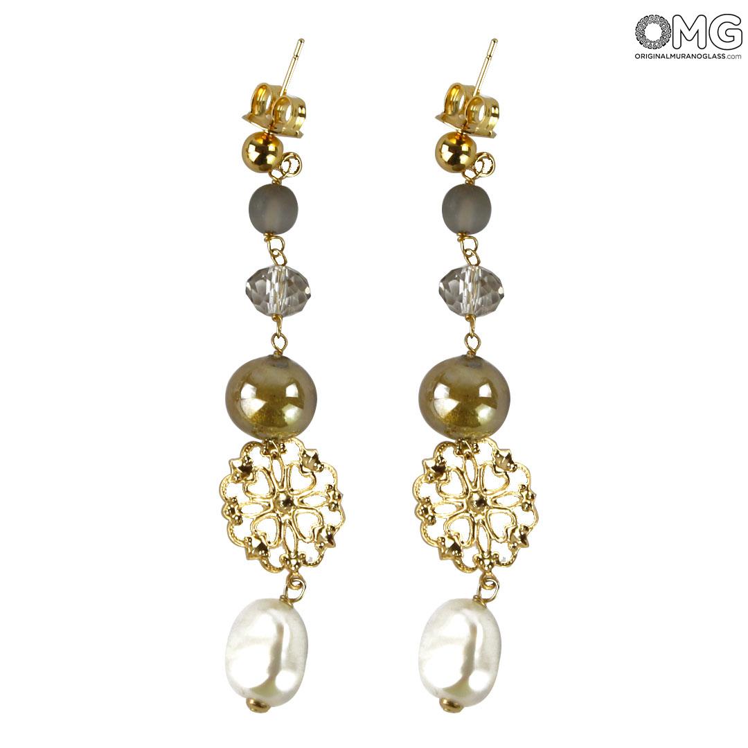 3828 ORIGINALMURANOGLASS Набор украшений Кристалл - Коллекция Antica Murrina - муранское стекло OMG  см  - Вид №1