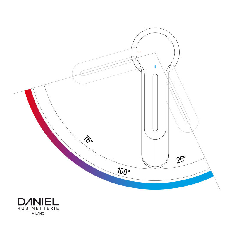 SRE605LT6 Смеситель для раковины  DANIEL RUBINETTERIE Smart GREEN - Вид №2