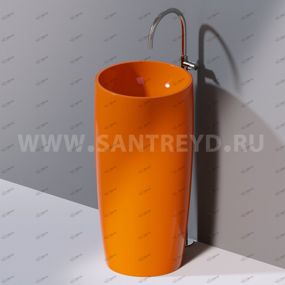 L103T0R0VT.114 Напольная раковина стоящая круглая A. e T. Italia PILLAR AeT ITALIA