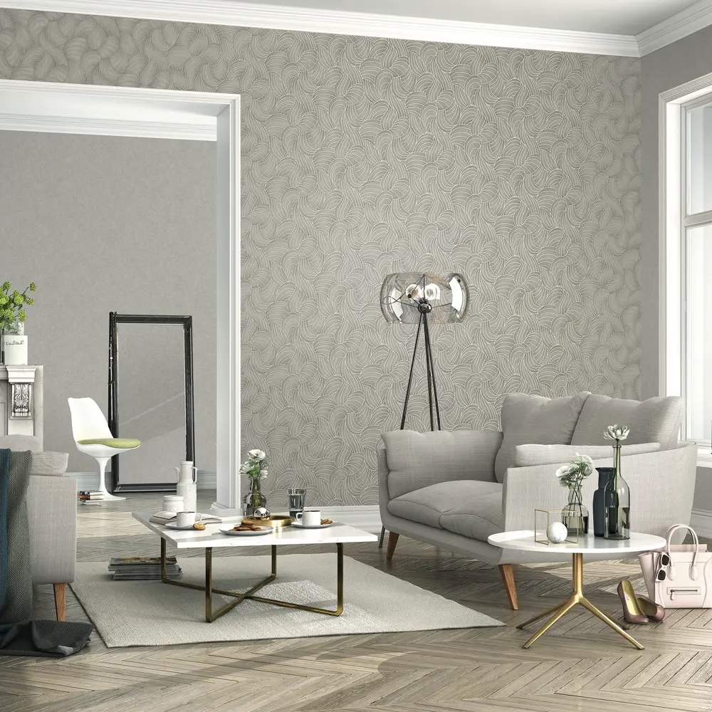 Обои флизелиновые Wall Up Duna серые 1.06 м 645262 STLM-2069686 - Вид №3