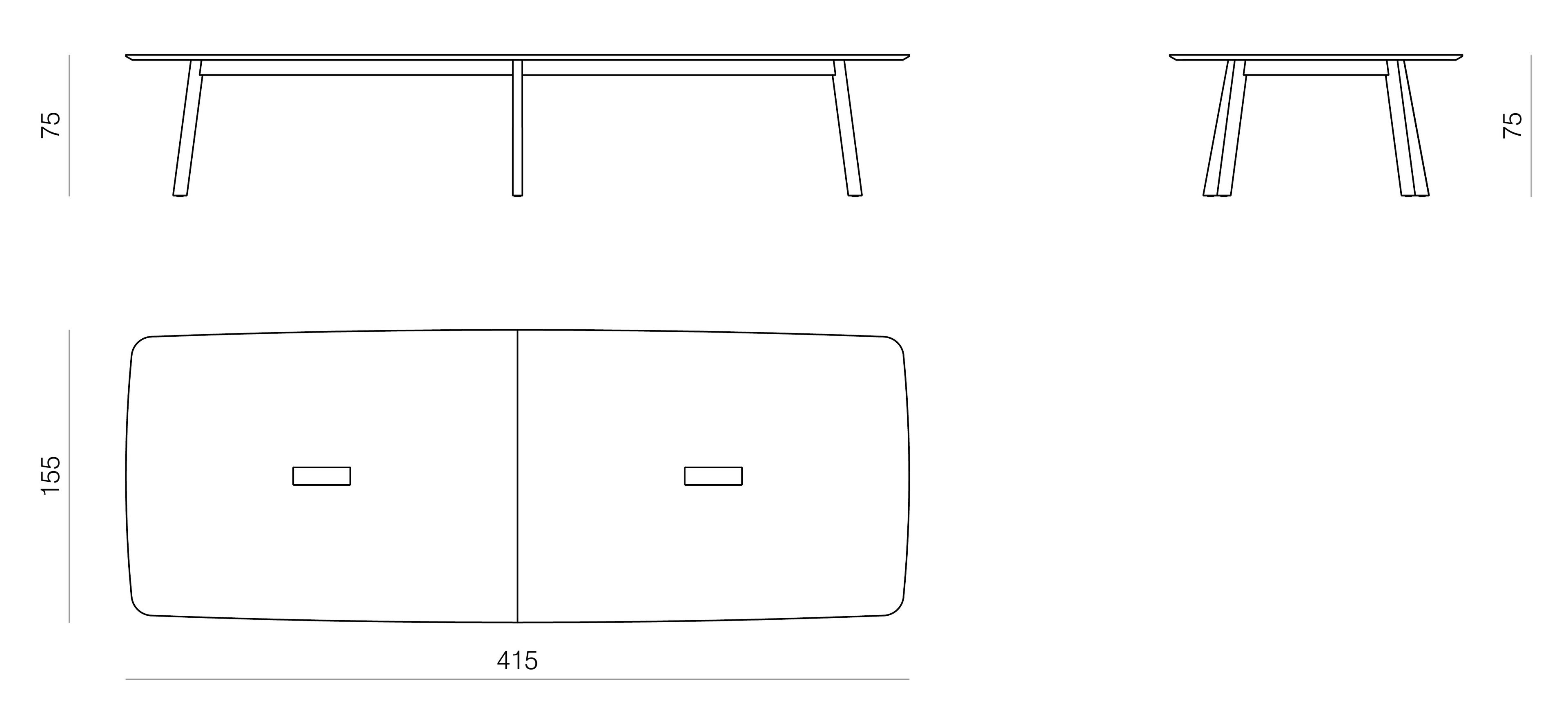 Деревянный прямоугольный стол для совещаний prostoria Rhomb ARCH-00037533 - Вид №7