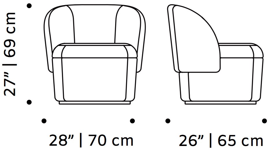 Mambo Unlimited Ideas Кресло с тканевой обивкой sun-id-1513275 - Вид №3