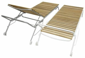 MOBIKA GARDEN Садовая кушетка из нержавеющей стали с откидной спинкой на колесиках