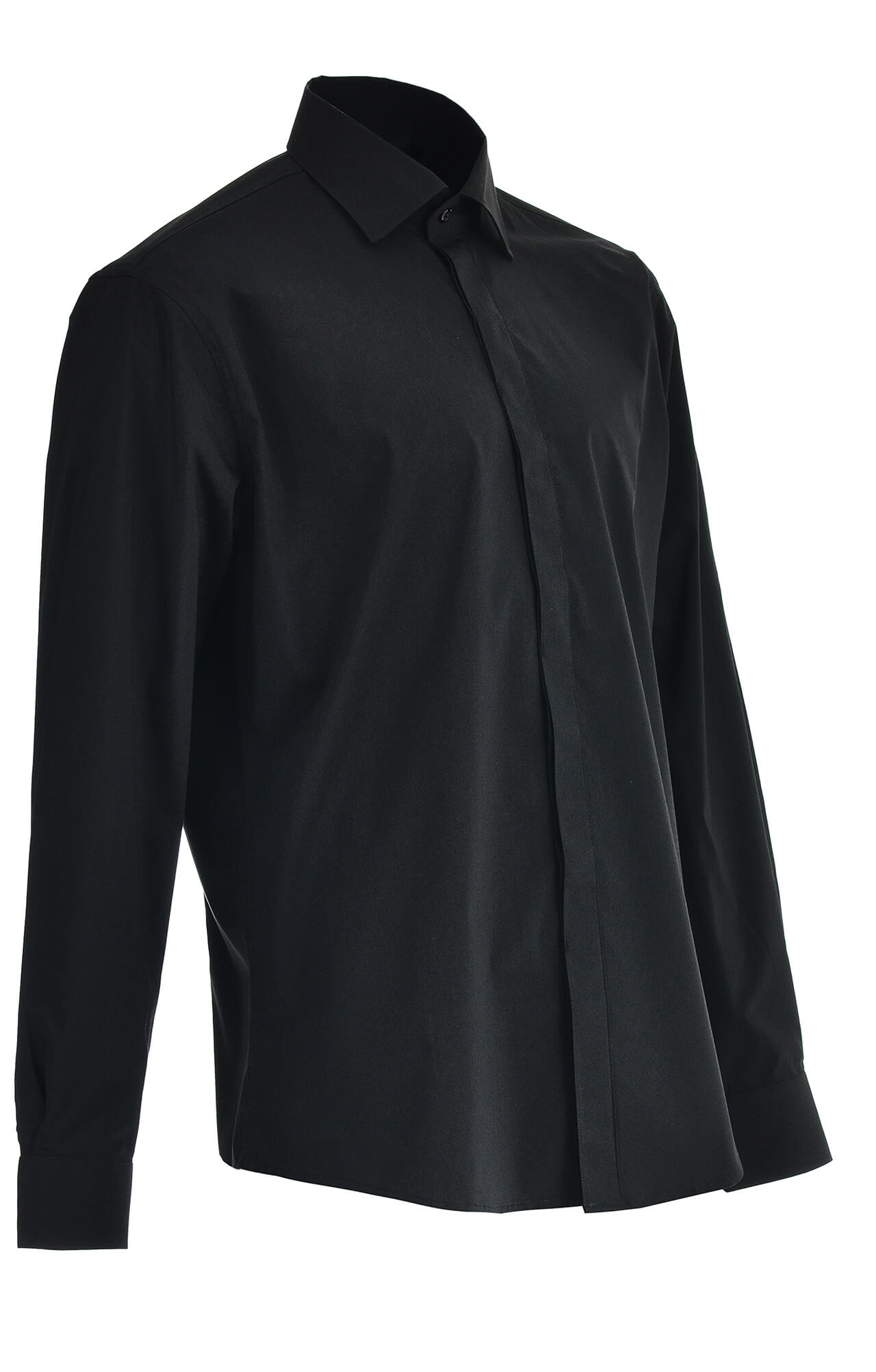 62474 Рубашка мужская  black El-Risto  Корпоративная одежда  размер 39/176-182  - Вид №2