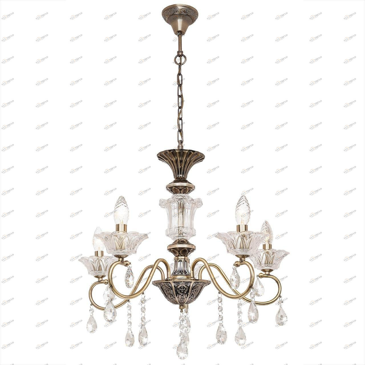 Подвесная люстра Silver Light Bernardet 518.53.5 SILVER LIGHT BERNARDET 186687 Бронза 