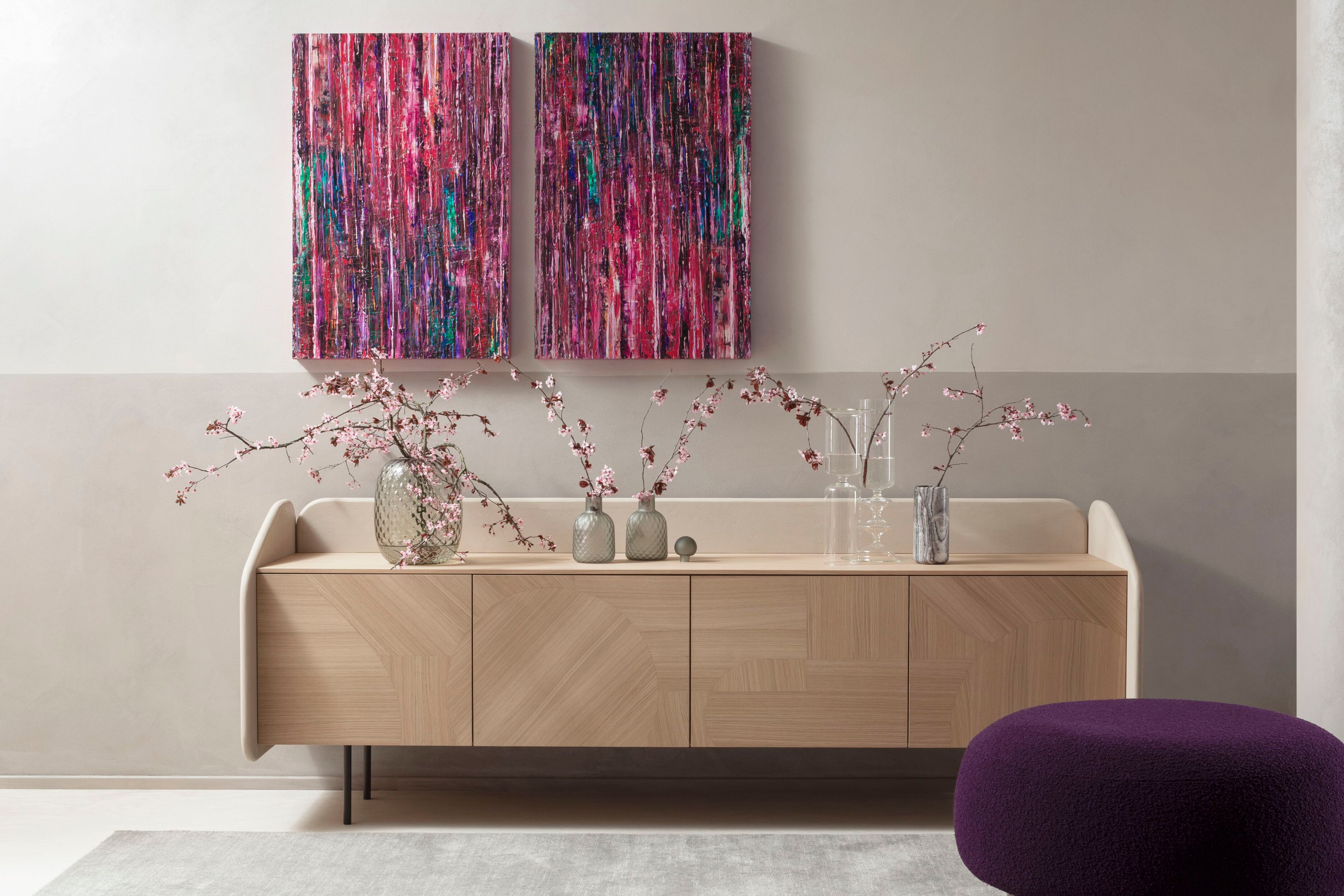 Шкаф из дуба с распашными дверями Morica Design INTARSIO ARCH-00037289 - Вид №9