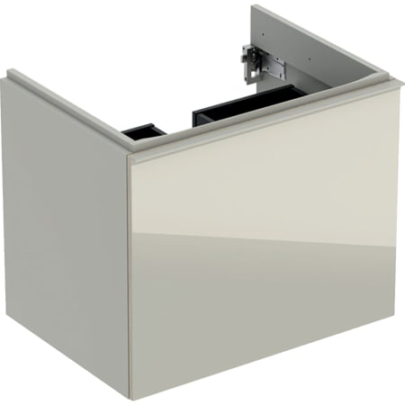 500.611.JL.2 Шкафчик для раковины Geberit Acanto, с одним выдвижным ящиком, одним внутренним выдвижным ящиком и сифоном Geberit  - Вид №10