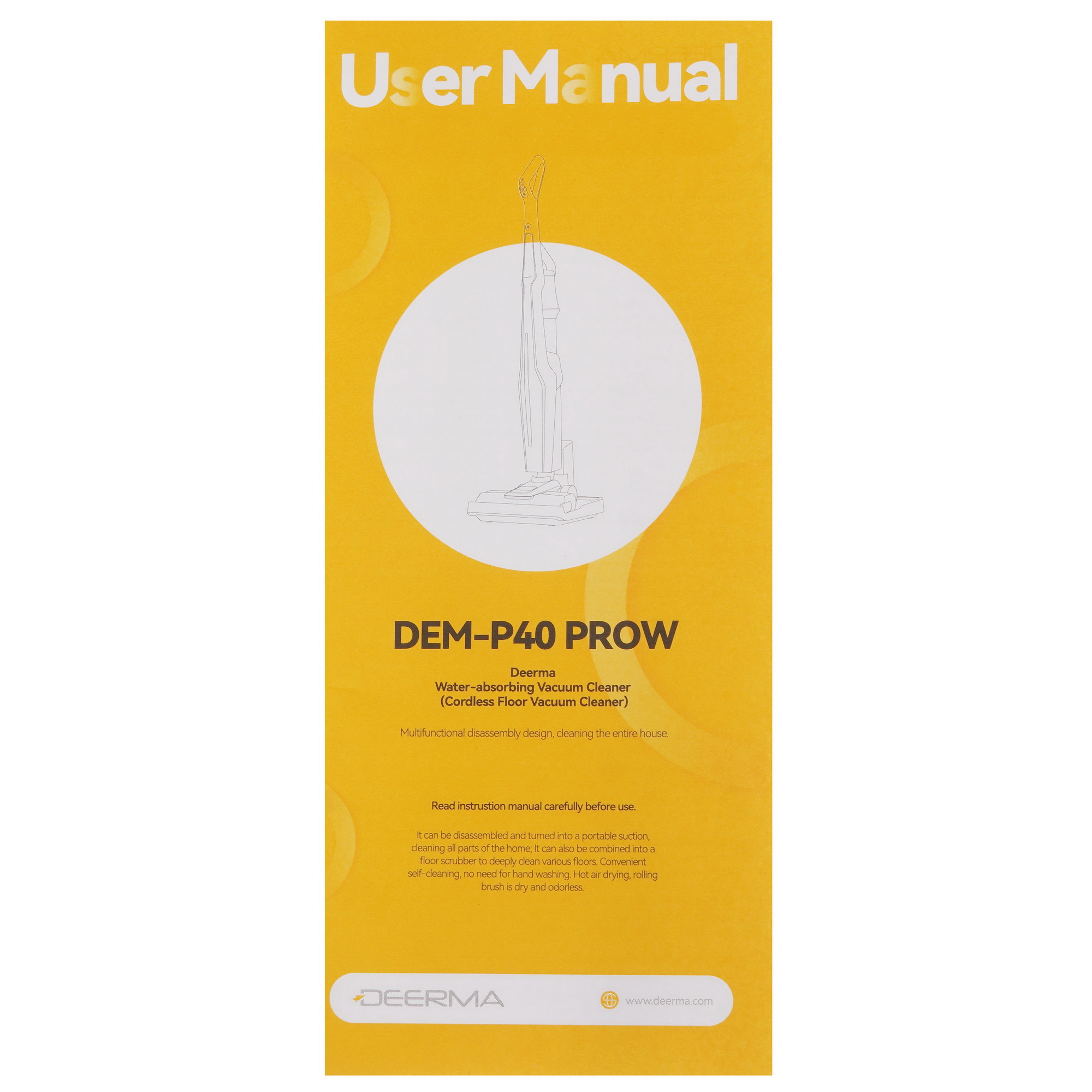 5620523 Моющий пылесос  вертикальный  Deerma DEM-P40 PROW  черный STDN-0055076 - Вид №13