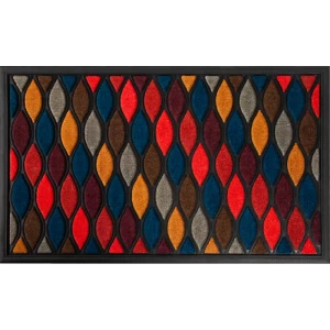 Коврик грязезащитный полиэстер/резина Inspire Scrap 45x75 см цвет разноцветный