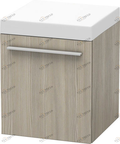 XL270403131 Мобильная тумба X-Large #XL2704 400 x 400 мм Сосна серебристая, декор Duravit