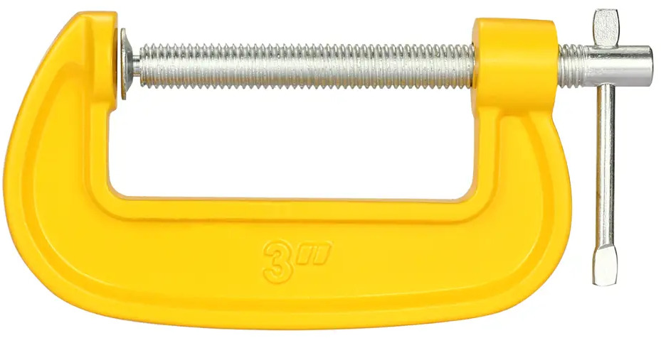 90531029 Струбцина G-образная Deko GCL75-2 065-0629, 75 мм, 2 шт STLM-0838296