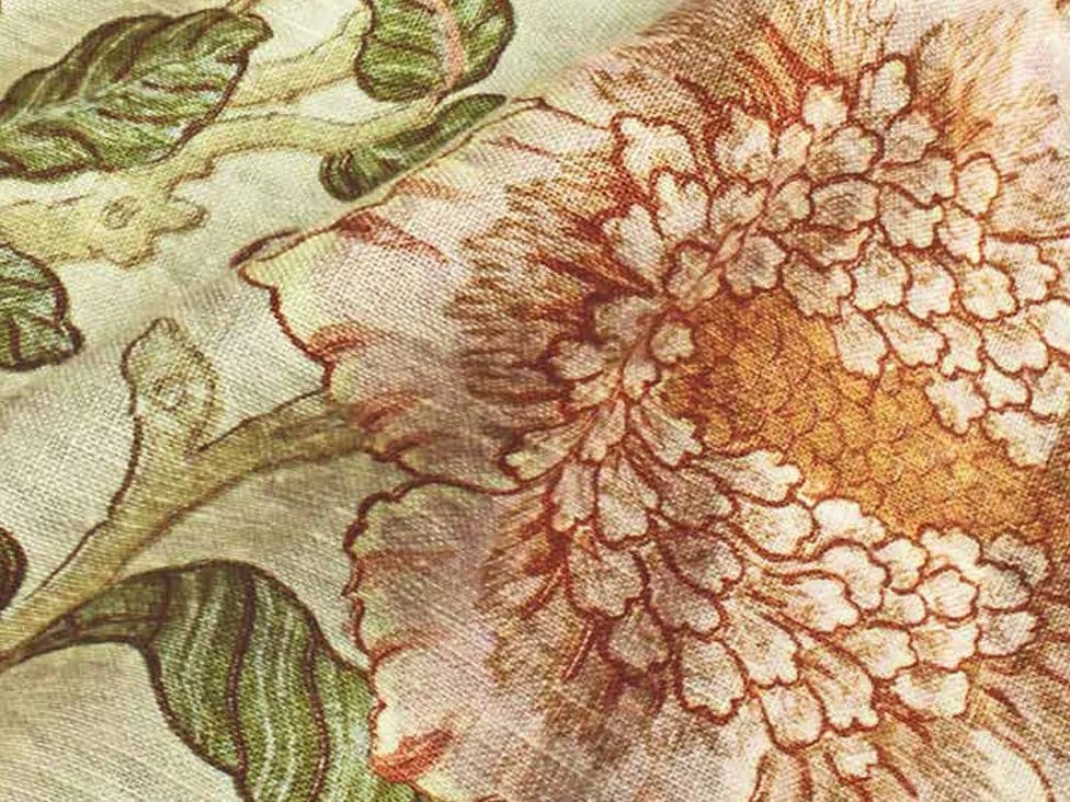 Обивочная ткань с цветочным рисунком Jannelli&Volpi СП GRANDE CORNICHE FABRICS ARCH-00022573