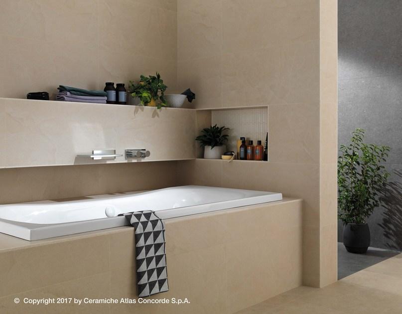 Atlas Concorde Белая плитка для стен с эффектом бетона Kone sun-id-1443523 - Вид №12