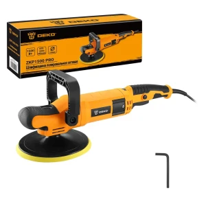 90575408 Полировальная шлифмашина Deko ZKP1500 PRO 063-4320, 1500 Вт, 180 мм STLM-1444077