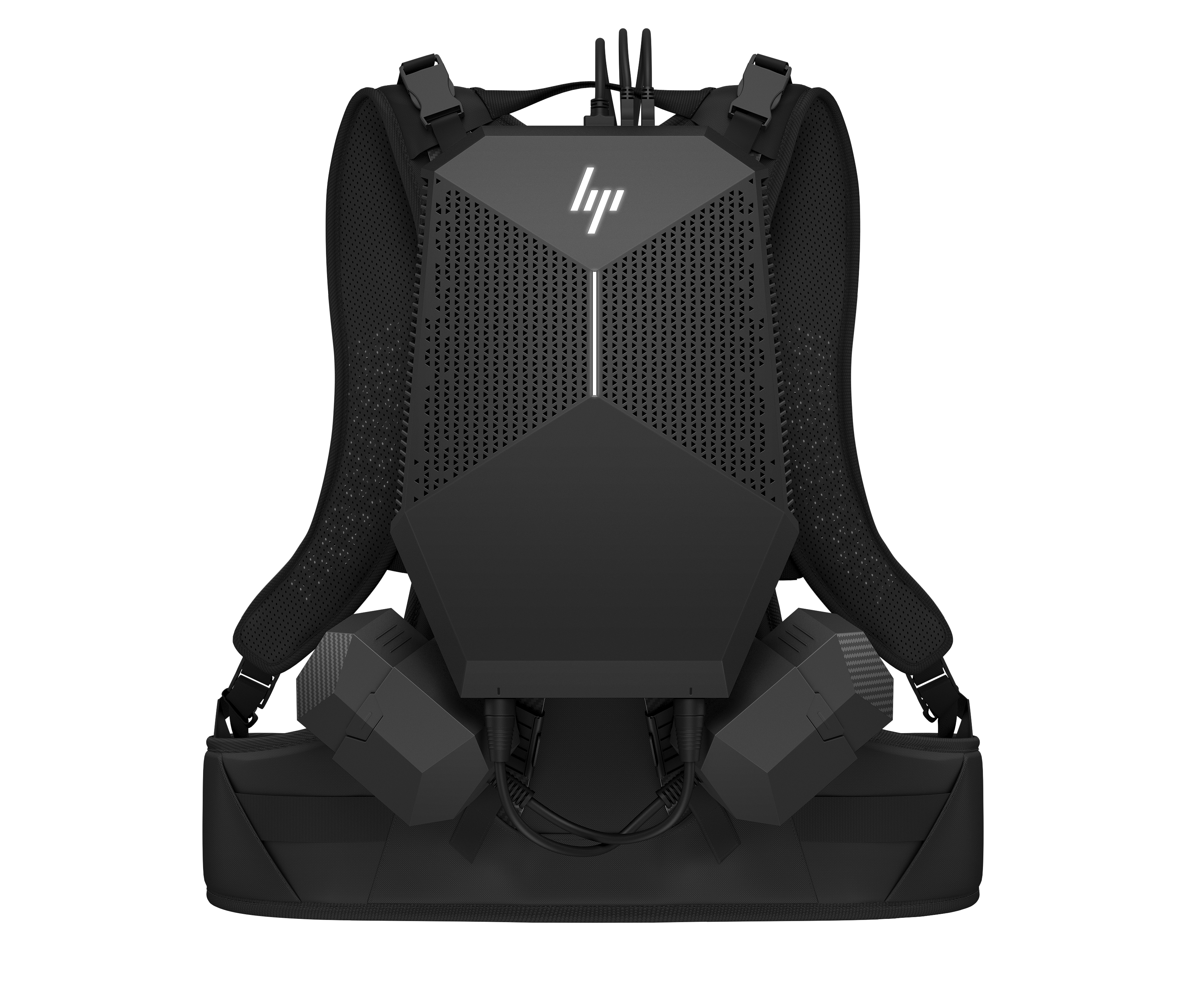 6TV02EA#ACB z vr backpack g2 intel core i7 8850h(2.6ghz)/16384mb/256ssdgb/nodvd/ext:nvidia geforce rtx2080(8192mb)/war 1y/4.66kg/black/w10pro + dock, batt chrgr, batt pack, harness HP Santreyd  - Вид №11