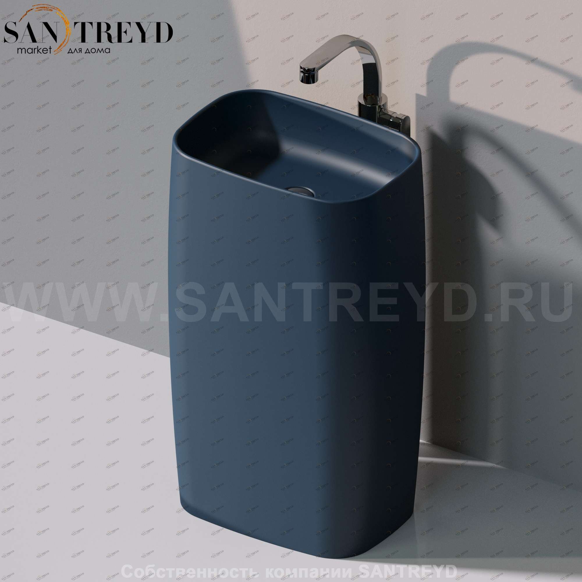 FG52C7016 Напольная раковина стоящая прямоугольная Ceramica Flaminia Flag