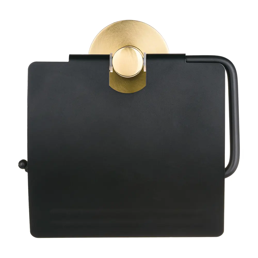 Держатель туалетной бумаги Moroshka Oro Nero цвет чёрный/олотой STLM-2142784 - Вид №1
