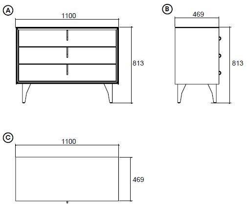 Enza Home Комод из дерева Netha sun-id-1454712 - Вид №2
