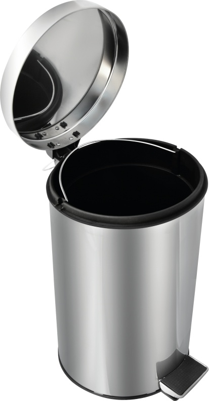 2565.066 Урна с механизмом поднятия крышки 11303 нержав сталь 3л Solinne Puff  - Вид №10