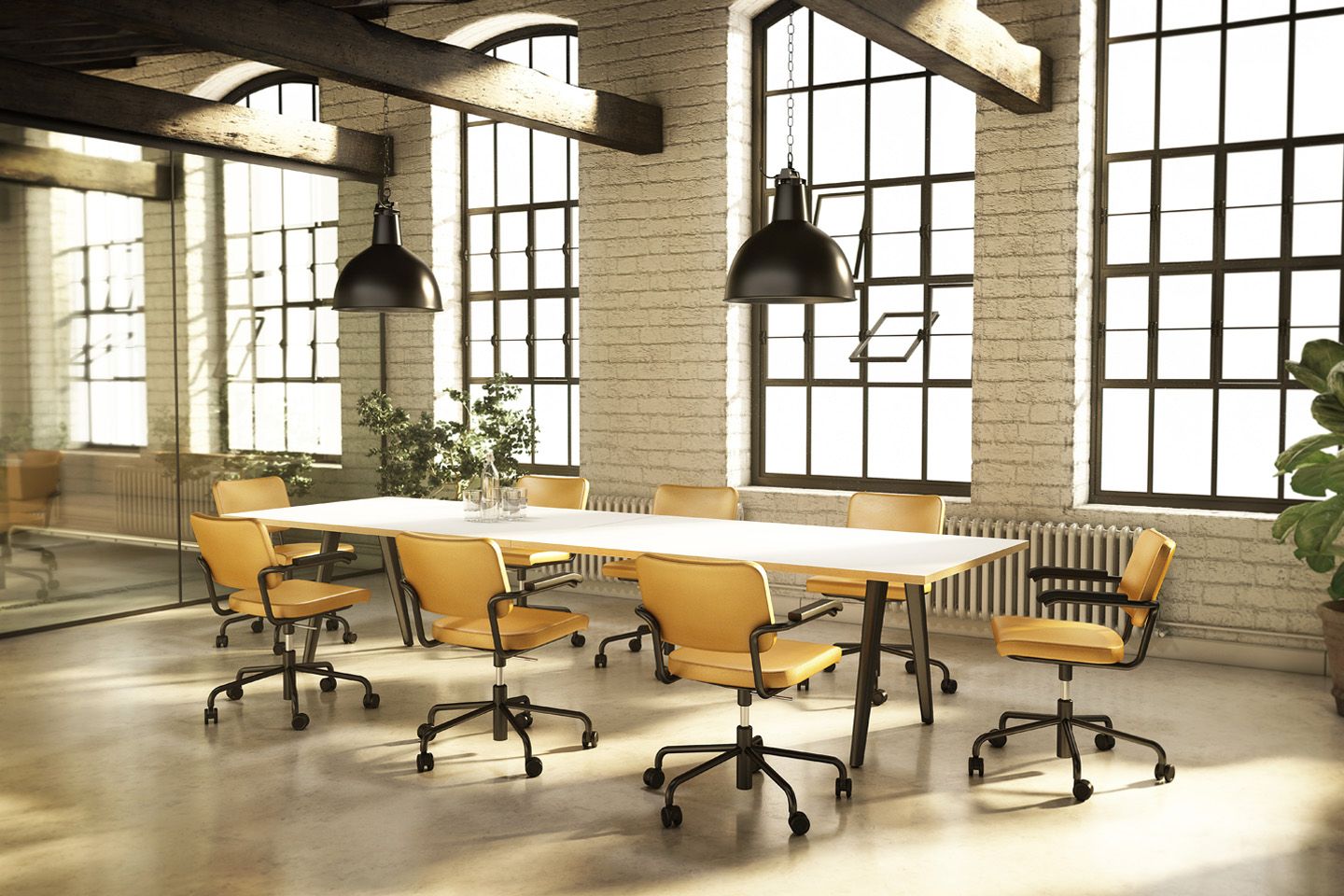 Кожаный мягкий стул с подлокотниками THONET S 32 / S 64 ARCH-00031184 - Вид №2