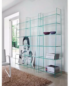 Sovet italia Отдельностоящий стеклянный книжный шкаф