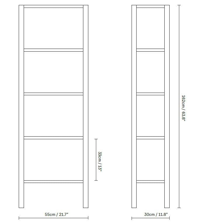 Дубовая двухсторонняя самонесущая полка Form & Refine Leaf ARCH-00011277 - Вид №6