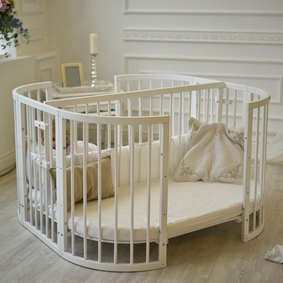 Манеж двухместная кроватка PlayPen 3 в 1 серии Limited (без матрасов) COMFORTBABY  00-3949429 Разноцветный;белый Santreyd  - Вид №5
