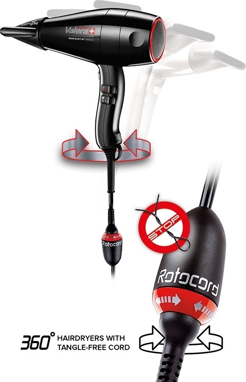 Valera Swiss Silent Jet 8500 Ionic TF Мод. SXJ 8500 RC TF - 2000 Вт - бесшумный высокопроизводительный профессиональный фен для волос. 55860208  - Вид №2