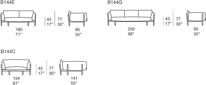 3-местный съемный тканевый диван Paola Lenti TAPIO ARCH-00075786 - Вид №4