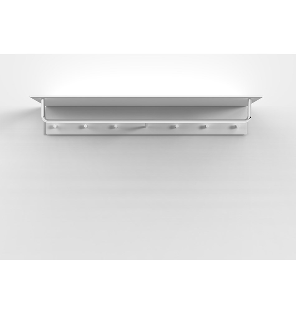 FROST Вешалка для верхней одежды UNU 1000 » белая / полированная Алюминий / нержавеющая сталь Белый / полированный U4017-W  - Вид №2