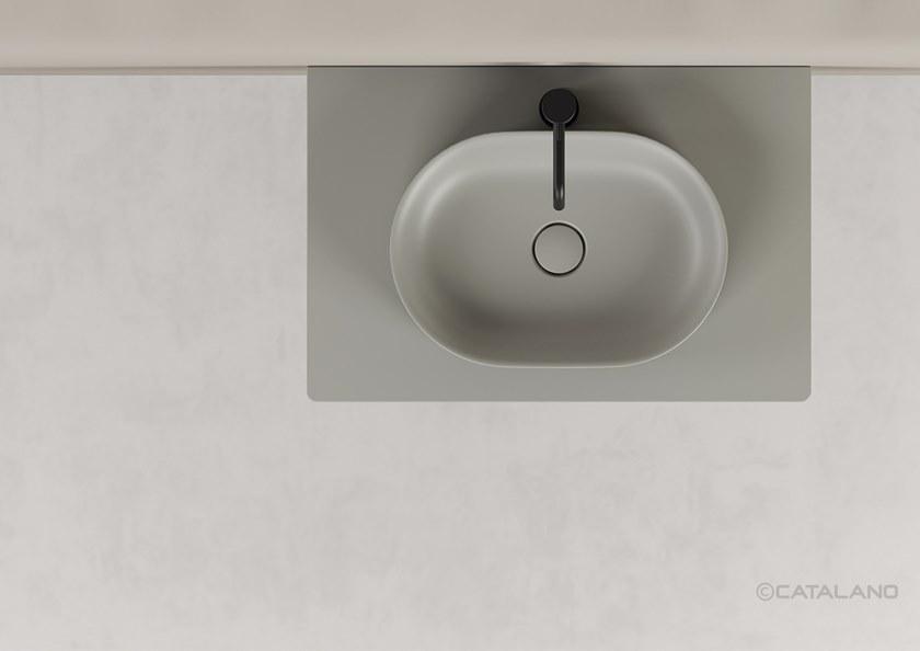 Подвесная раковина настенная овальная CERAMICA CATALANO Horizon белая sun-id-1348325 - Вид №8