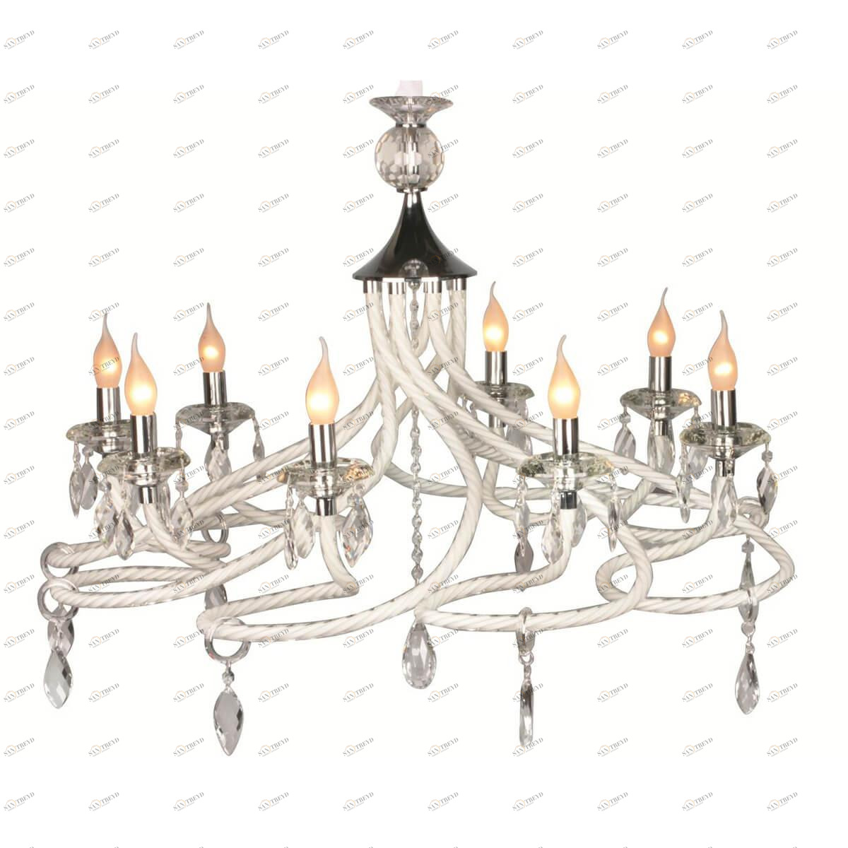 Подвесная люстра Omnilux OML-34303-08 хром OMNILUX ДИЗАЙНЕРСКИЕ 188085 Хром 