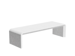 Бетонная скамья без спинки