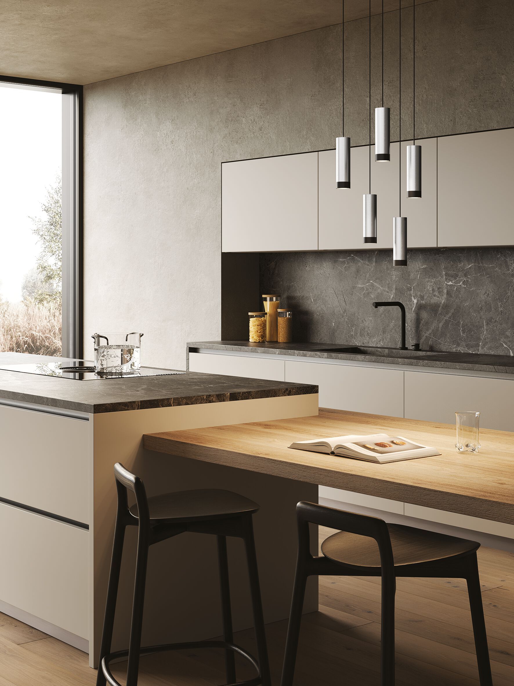 Анодированный алюминиевый светодиодный подвесной светильник Zafferano Tubotto ARCH-00145938 - Вид №3