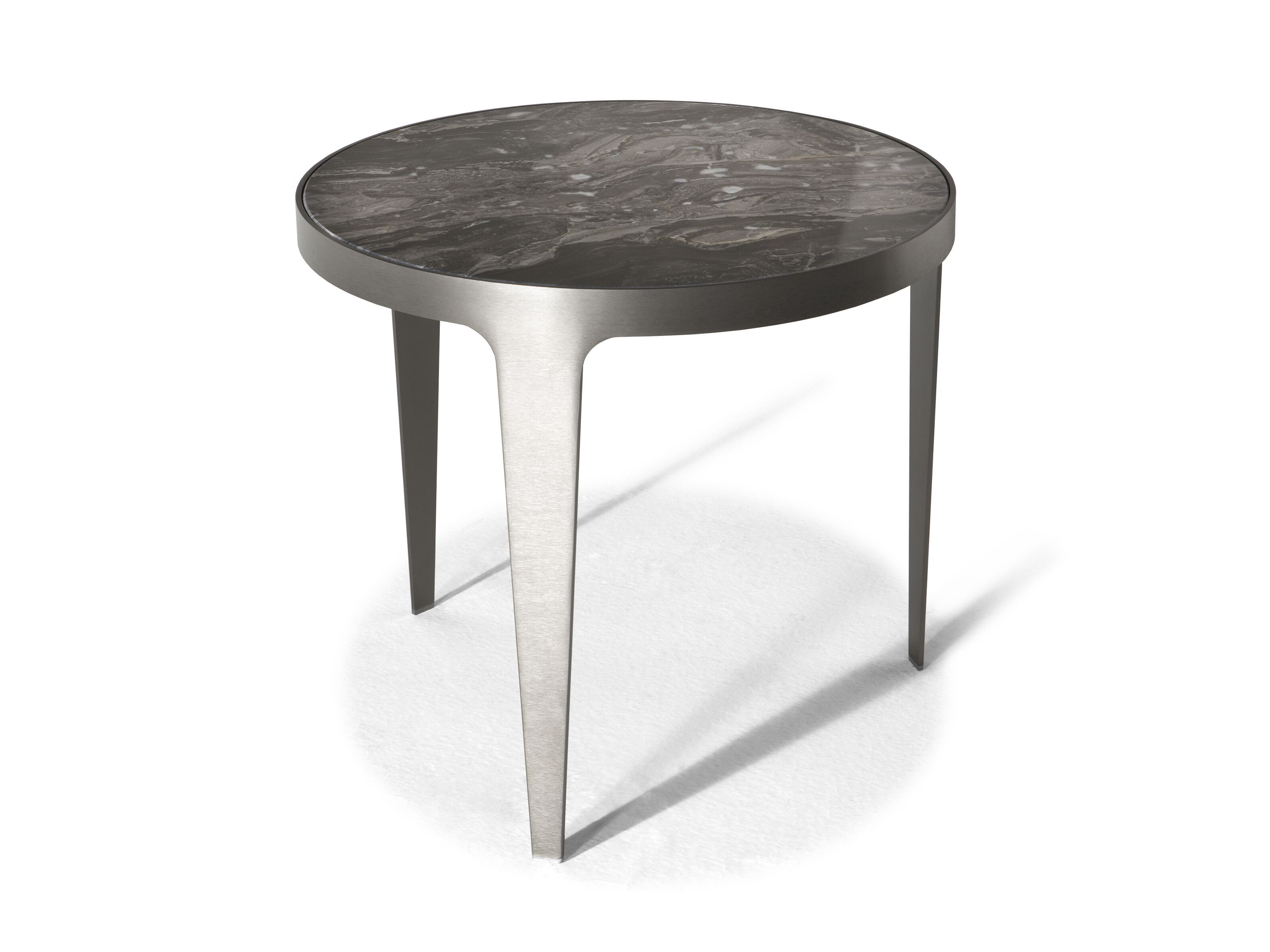 Высокий круглый журнальный столик с мраморной столешницей Natuzzi Italia Herman ARCH-00135034 - Вид №2