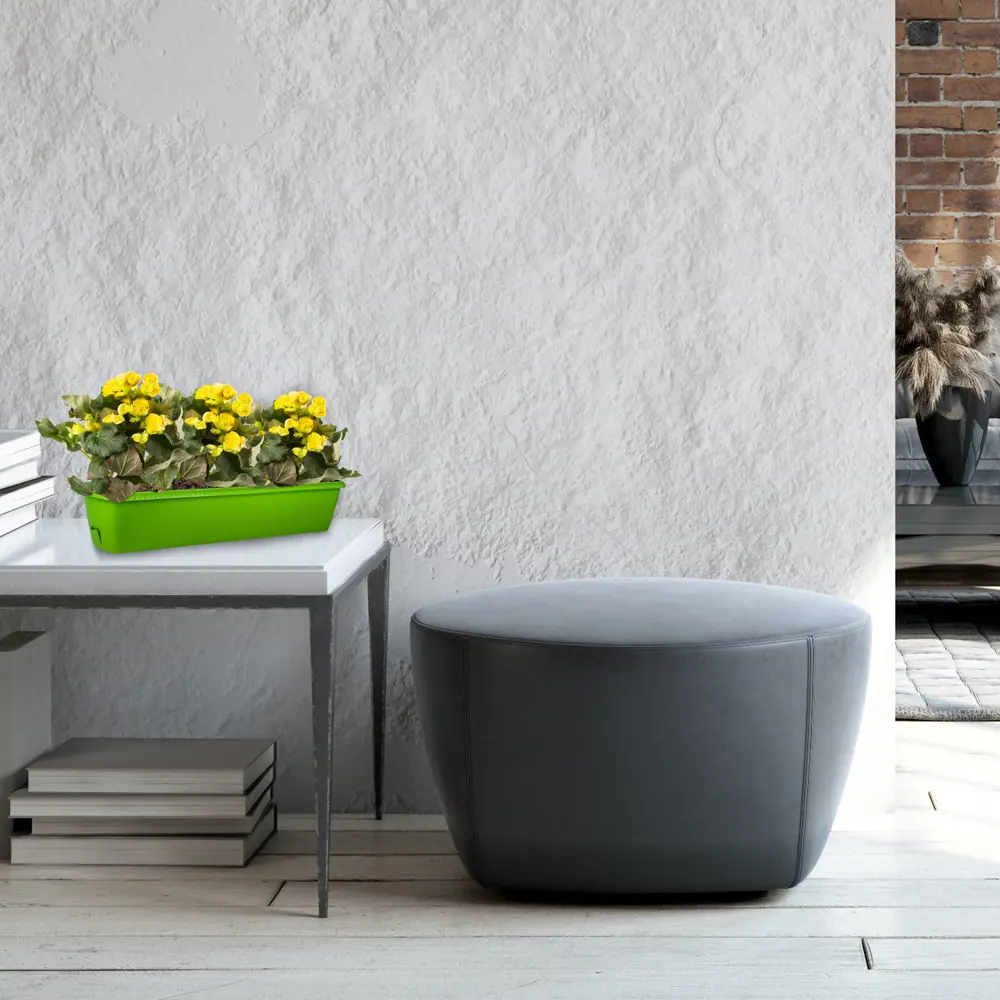 Ящик балконный Жардин 80x20x15.5 см v24 л пластик зелёный ТЕК.А.ТЕК STLM-2064880 - Вид №3