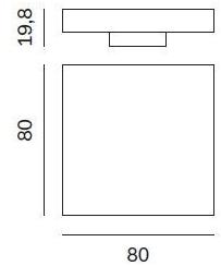 Novamobili Низкий квадратный журнальный столик Shadows sun-id-1473936 - Вид №3