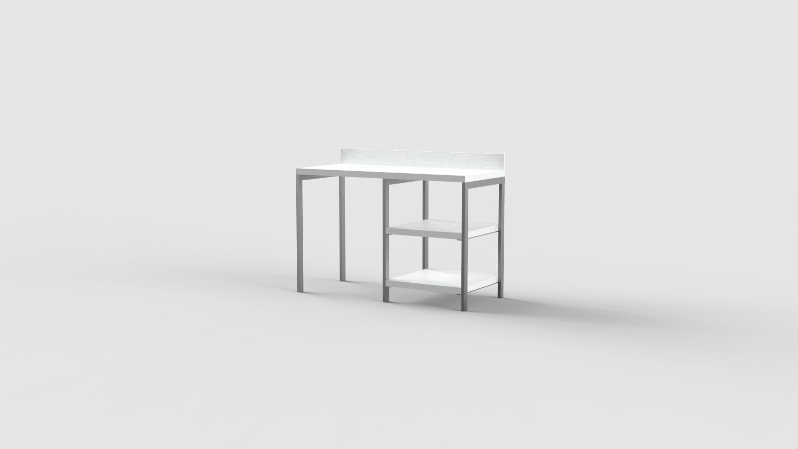 Прямоугольный стол с полками для контракта Mobilspazio ARCH-00076414 - Вид №8