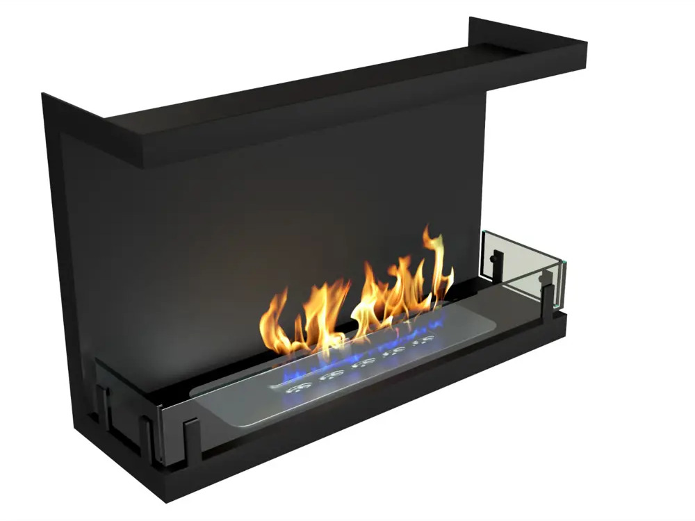 90646680 Биокамин встраиваемый торцевой глухой Estetic Flame Contour 700 STLM-0943185